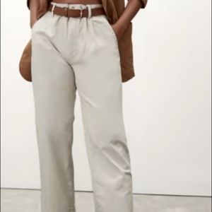Everlane Pleated Chino pants in Sandstone